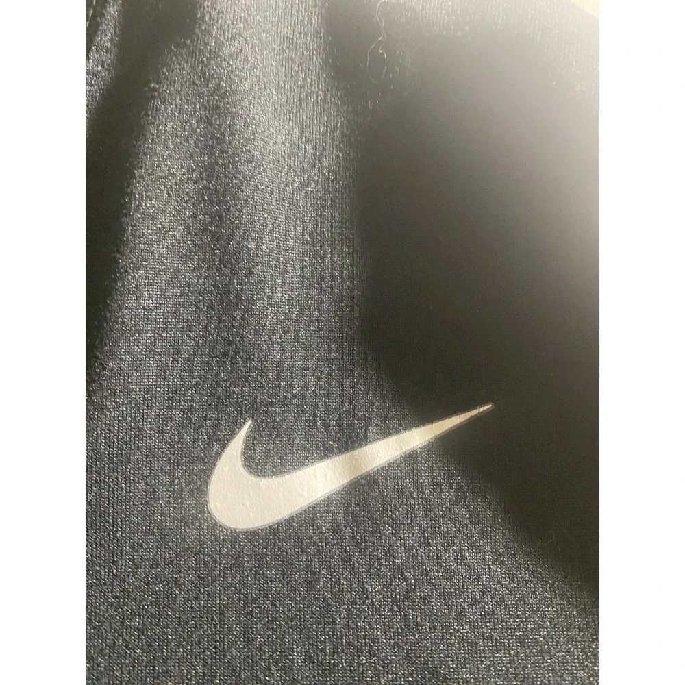 Nike Dri-FIT T-Shirt Mens XXL Black Good Short Sleeve Athletic Swoosh Logo